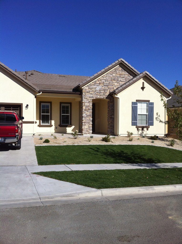 Seamless rain gutter installation in Rancharrah, Reno, NV